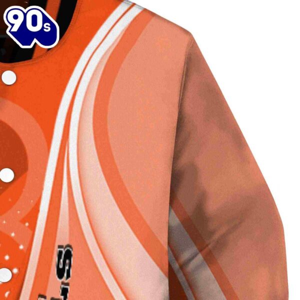 Custom Cincinnati Bengals Wave Patterns Orange Jacket