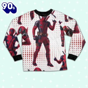 Custom Disney Deadpool and Wolverine Deadpool Colorful Pajamas - Family Disneyland Matching Pajamas Set