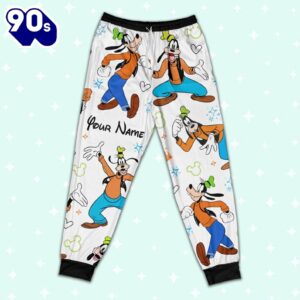 Custom Disney Friends Goofy Colorful Pajamas Set - Family Disneyland Matching Pajamas Set