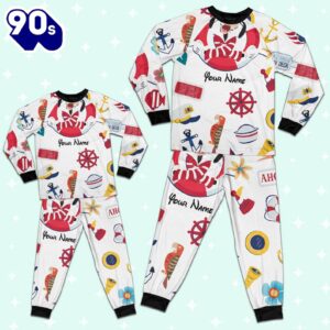 Custom Disney Goofy Cruise Trip Colorful Pajamas Set - Movie Cartoon Holiday Pajamas