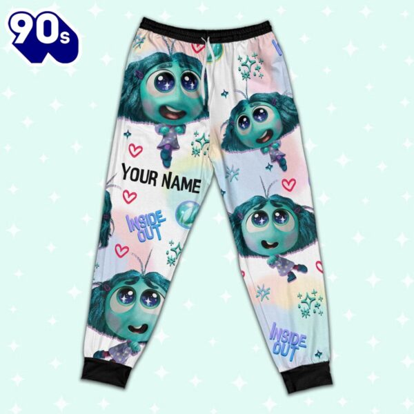 Custom Disney Inside Out Envy Turquoise Color Pajamas Set – Movie Cartoon Holiday Pajamas