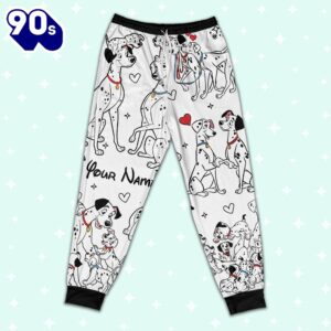 Custom Disney Mother and Father Day 101 Dalmatians Colorful Pajamas - Family Disneyland Matching Pajamas Set