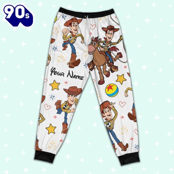 Custom Disney Toy Story Woody Colorful Pajamas – Family Disneyland Matching Pajamas Set