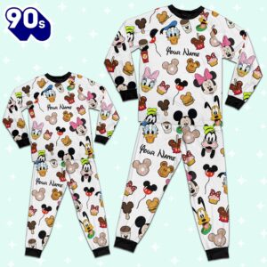 Custom Disneyland Trip Mickey Colorful Pajamas - Family Disneyland Matching Pajamas Set