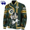 Custom Green Bay Packers Rose Mickey Green Jacket