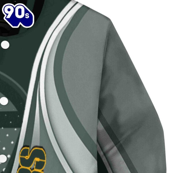 Custom Green Bay Packers Wave Patterns Green Jacket