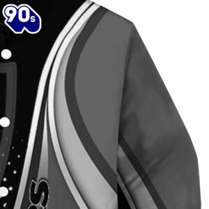 Custom Las Vegas Raiders Wave Patterns Black Jacket