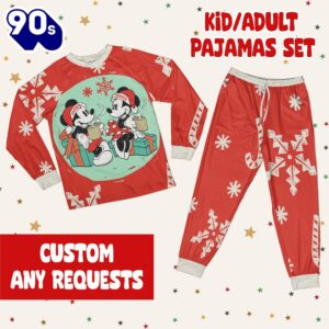 Custom Mickey Minnie Pajamas Set – Family Disneyland Matching Pajamas Set