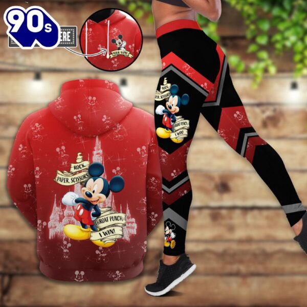 Custom Mickey Mouse Hoodie And Leggings Set