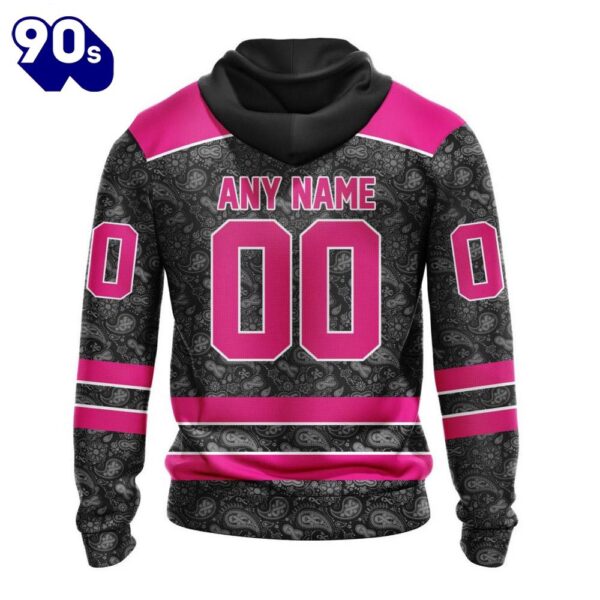 Custom Name And Number NHL Arizona Coyotes Special Pink In The Rink Fight Breast Cancer Hoodie Shirt