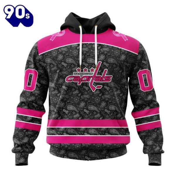 Custom Name And Number NHL Washington Capitals Special Pink In The Rink Fight Breast Cancer Hoodie Shirt