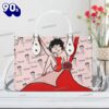 Custom Name Betty Boop Leather Handbag Stylish Woman