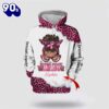 Custom Name Breast Cancer Warrior All Over Print Hoodie