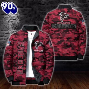 Custom Name Camo Atlanta Falcons…