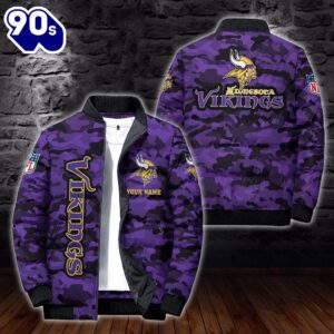 Custom Name Camo Minnesota Vikings…