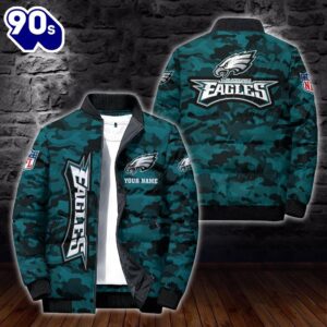 Custom Name Camo Philadelphia Eagles…