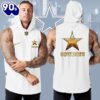 Custom Name Dallas Cowboys Men Workout Hooded Tank Top