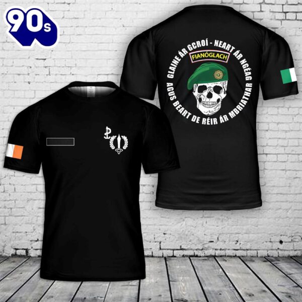 Custom Name Ireland ARW Army Ranger Wing Irish Special Forces T-Shirt 3D