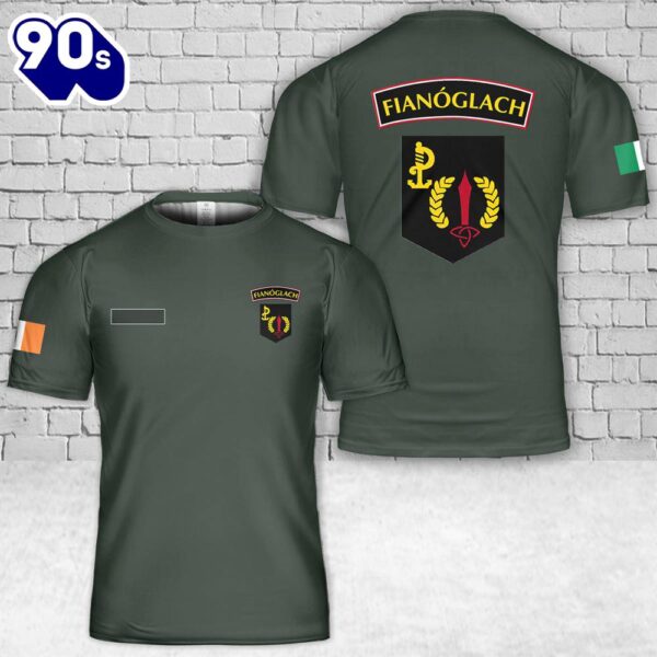 Custom Name Irish Army Ranger Wing (ARW) Special Operations Force T-Shirt 3D