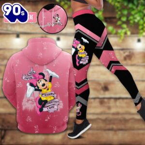 Custom Name Minnie Mouse Rock Paper Hoodie And Leggings Set