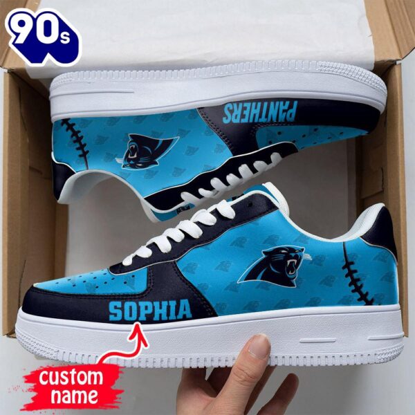 Custom Name NFL Carolina Panthers Air Force 1