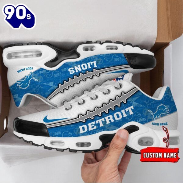 Custom Name NFL Detroit Lions NK TN Shoes