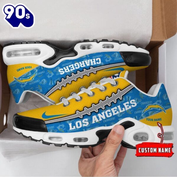 Custom Name NFL Los Angeles Chargers NK TN Shoes