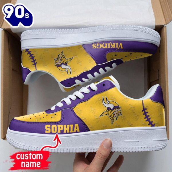 Custom Name NFL Minnesota Vikings Air Force 1