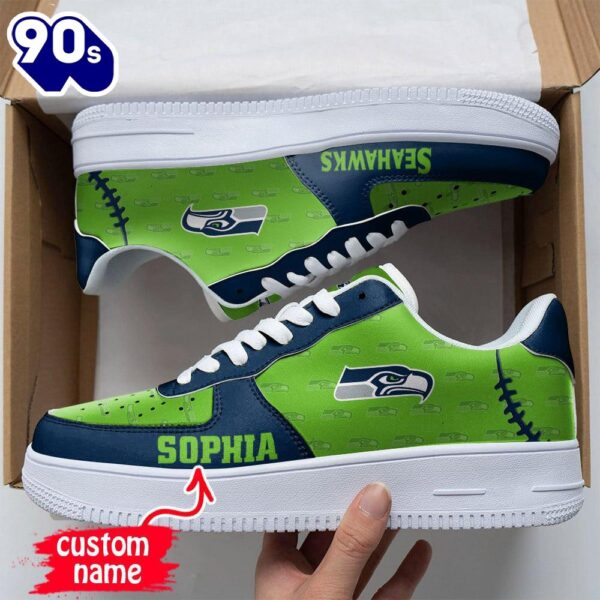 Custom Name NFL Seattle Seahawks Air Force 1