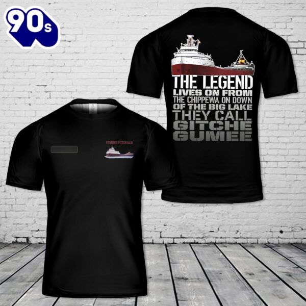 Custom Name SS Edmund Fitzgerald T-Shirt 3D , Veteran Shirt