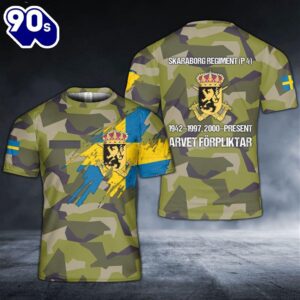 Custom Name Swedish Army Skaraborg…