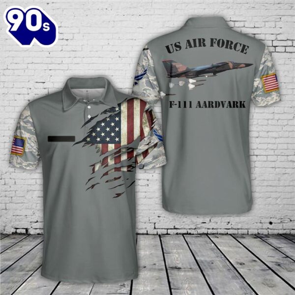 Custom Name US Air Force F-111 Aardvark Polo Shirt – Veteran Polo Shirt