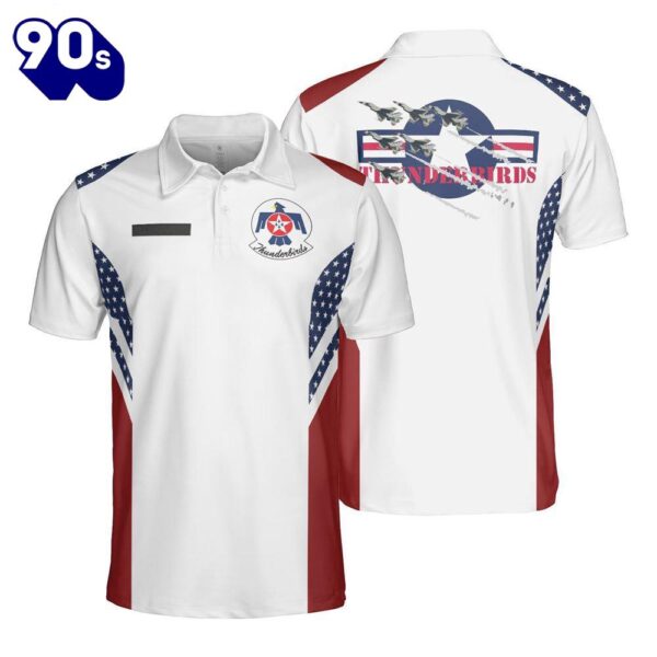 Custom Name US Air Force Thunderbirds Polo Shirt – Veteran Polo Shirt