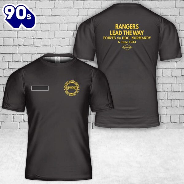 Custom Name US Army Ranger School T-Shirt 3D