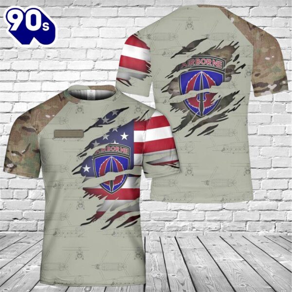 Custom name US Army Special Operations Aviation Command 3D T-Shirt