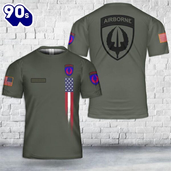 Custom Name US Army Special Operations Aviation Command (USASOAC) T-Shirt 3D
