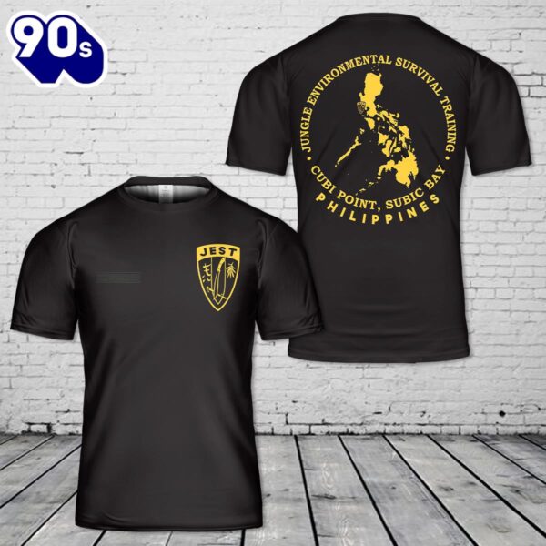 Custom Name US Marine Corps JEST School Philippines T-Shirt 3D , Veteran Shirt