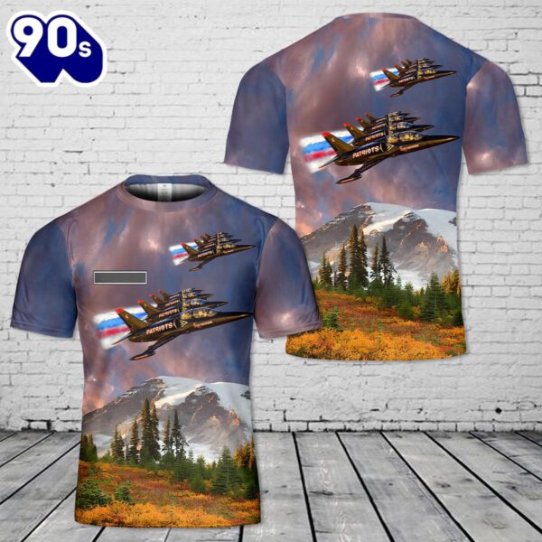 Custom Name US Patriot Jet Team Aero L-39 Albatros T-Shirt 3D , Veteran Shirt