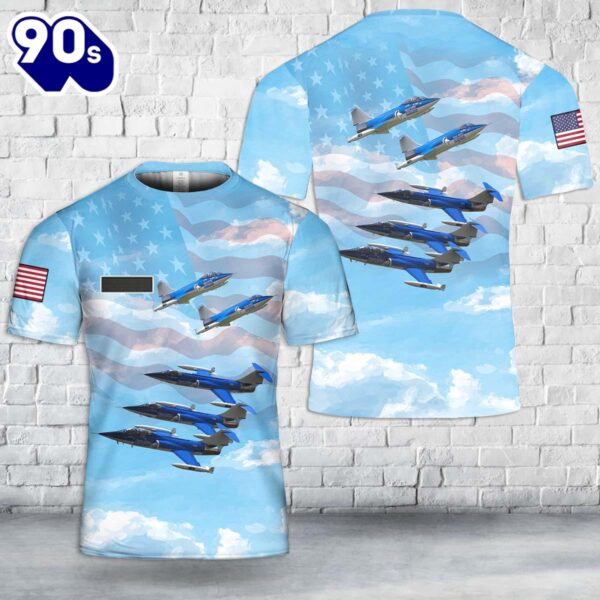 Custom Name US The Starfighters aerial acrobatic team T-Shirt 3D , Veteran Shirt