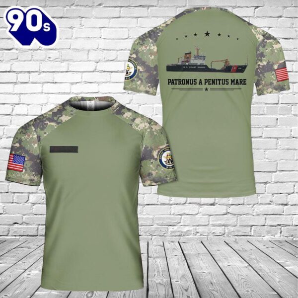 Custom Name USCGC Hollyhock (WLB-214) 3D T-shirt , Veteran Shirt