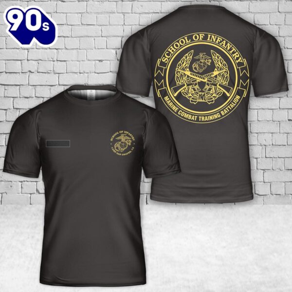 Custom Name USMC School of Infantry Camp San Onofre T-Shirt 3D , Veteran Shirt