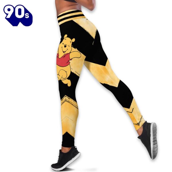 Custom Name Winnie The Pooh Themed Hoodie And Leggings Set