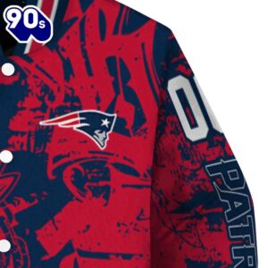 Custom New England Patriots Fishing Art Blue Jacket