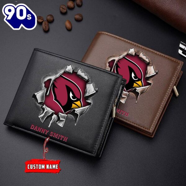 Custom NFL Arizona Cardinals Wallet Gift For Fans Men