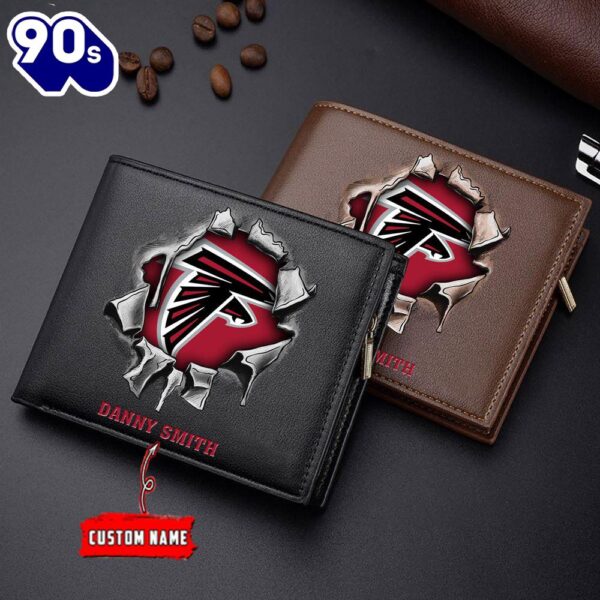 Custom NFL Atlanta Falcons Wallet Gift For Fans Men