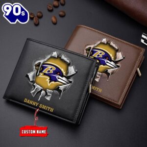 Custom NFL Baltimore RavensWallet Gift…