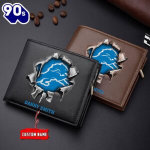 Custom NFL Detroit Lions Wallet…