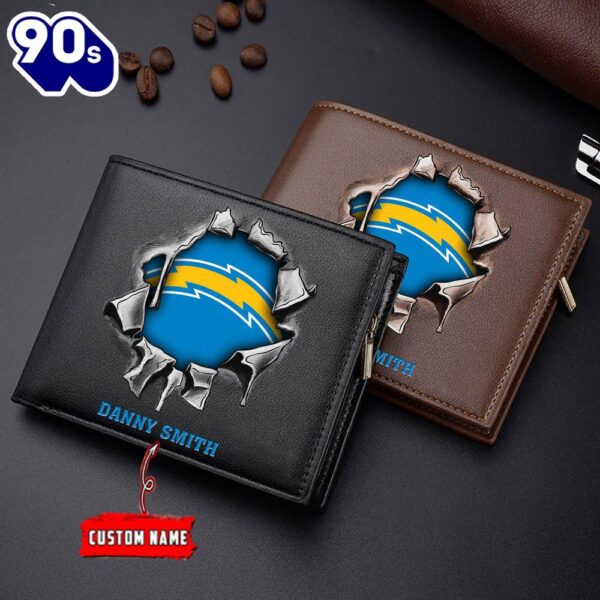 Custom NFL Los Angeles Chargers Wallet Gift For Fans Men