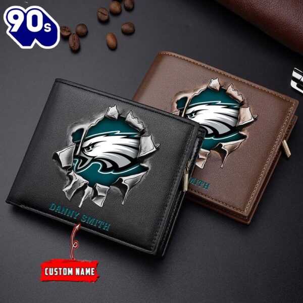 Custom NFL Philadelphia Eagles Wallet Gift For Fans Men