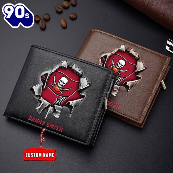 Custom NFL Tampa Bay Buccaneers Wallet Gift For Fans Men